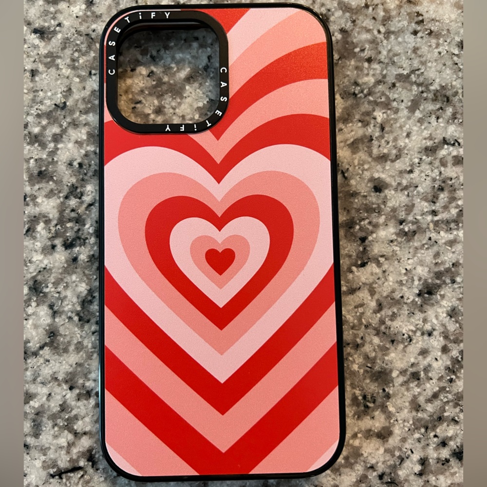 Casetify iPhone 13 Pro Max Retro Heart Impact Case